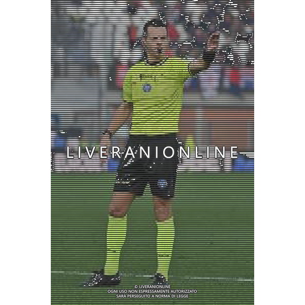 TVRG Como vs Cagliari nella foto l\'arbitro Ivano Pezzuto di Lecce Como 08-11-2025 Stadio Giuseppe Sinigaglia Como vs Cagliari Campionato Serie A Enilive - 11a giornata foto Roberto Garavaglia/Agenzia Aldo Liverani sas