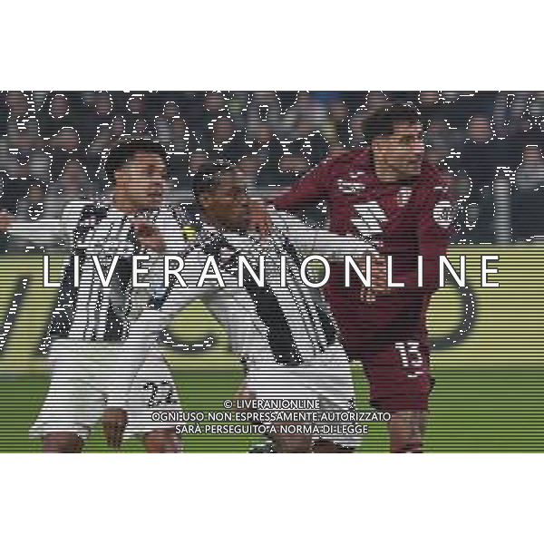 08.11.2025 Allianz Stadium TVAF-©Alessandro Falzone/Ag. Aldo Liverani sas Juventus vs Torino Campionato Serie A Enilive 2025/2026 11a giornata Nella foto: Weston Mckennie-Jonathan David-Guillermo Maripan
