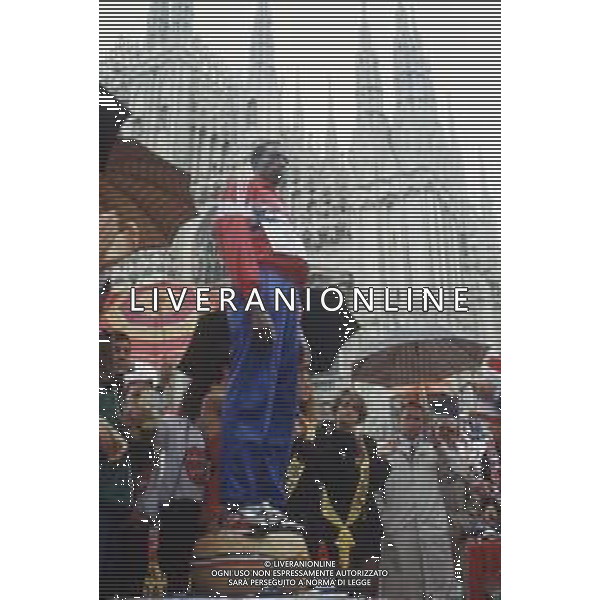 DIAP-RETROSPETTIVA JOHN NGUGI ATLETA NELLA FOTO JOHN NGUGI PARTECIPA ALLA STRAMILANO NELL\'ANNO 1989 AG ALDO LIVERANI SAS