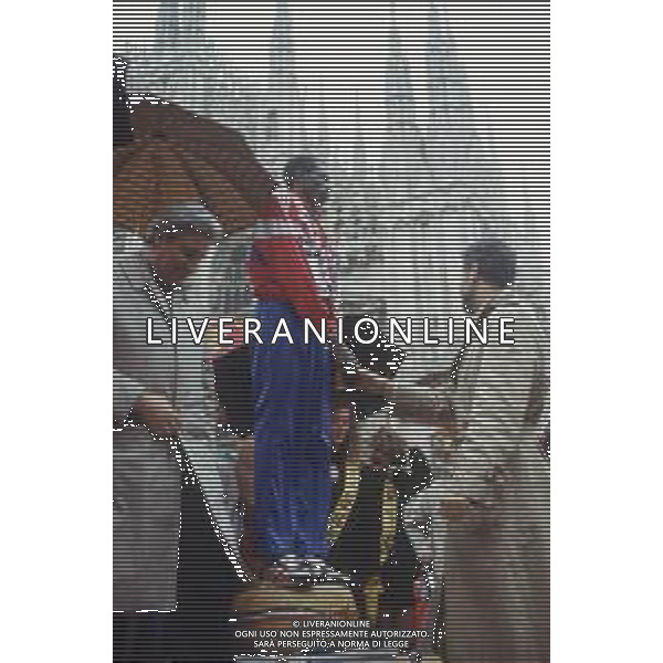 DIAP-RETROSPETTIVA JOHN NGUGI ATLETA NELLA FOTO JOHN NGUGI PARTECIPA ALLA STRAMILANO NELL\'ANNO 1989 AG ALDO LIVERANI SAS