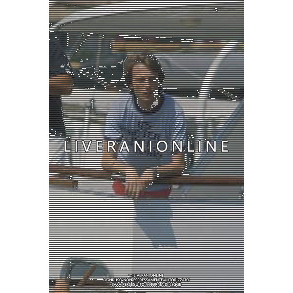 DIAP-RETROSPETTIVA LUCA CORDERO DI MONTEZEMOLO IMPRENDITORE E DIRIGENTE D\'AZIENDA NELLA FOTO LUCA CORDERO DI MONTEZEMOLO IN SARDEGNA NELL\'ANNO 1979 FOTO ENRICO LIVERANI-AG ALDO LIVERANI SAS