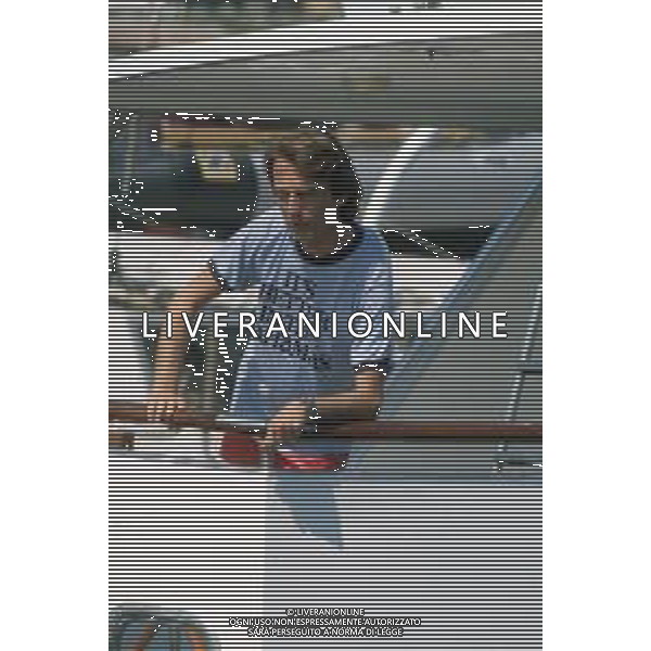 DIAP-RETROSPETTIVA LUCA CORDERO DI MONTEZEMOLO IMPRENDITORE E DIRIGENTE D\'AZIENDA NELLA FOTO LUCA CORDERO DI MONTEZEMOLO IN SARDEGNA NELL\'ANNO 1979 FOTO ENRICO LIVERANI-AG ALDO LIVERANI SAS