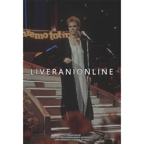 DIAP- RETROSPETTIVA LENA BIOLCATI CANTANTE NELLA FOTO LENA BIOLCATI AL FESTIVAL DI SANREMO SEZIONE NUOVE PROPOSTE NELL’ANNO 1985 AGENZIA ALDO LIVERANI SAS