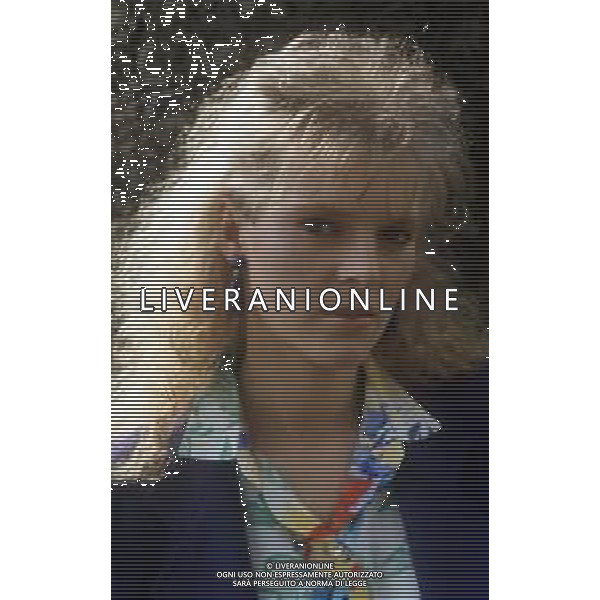 DIAP- RETROSPETTIVA LENA BIOLCATI CANTANTE NELLA FOTO LENA BIOLCATI AL FESTIVAL DI SANREMO SEZIONE NUOVE PROPOSTE NELL’ANNO 1985 AGENZIA ALDO LIVERANI SAS