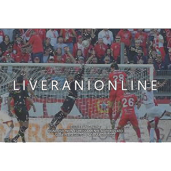 Perugia vs Arezzo Campionato Serie C Sky Wifi - 13 Giornata Stadio Renato Curi - Perugia 09-11-2025 nella foto Venturi anticipa Riccardi Foto di Federico Gaetano - ag.Aldo Liverani- AGENZIA ALDO LIVERANI SAS