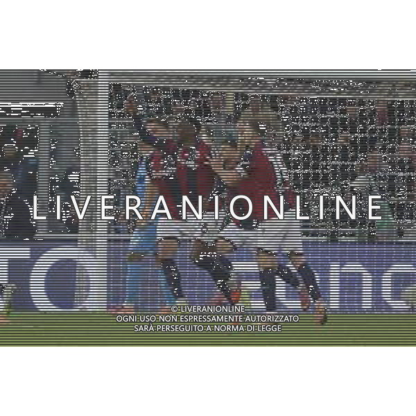 Jhon Janer Lucumi Bonilla "Lucumi" of Bologna FC celebrates after scoring during Bologna BFC vs SSC Napoli, 11° Serie A Enilive 2025-26 game at Renato Dall\'Ara stadium in Bologna (BO), Italy, on November 09, 2025. (Photo by Davide Casentini)- AGENZIA ALDO LIVERANI SAS