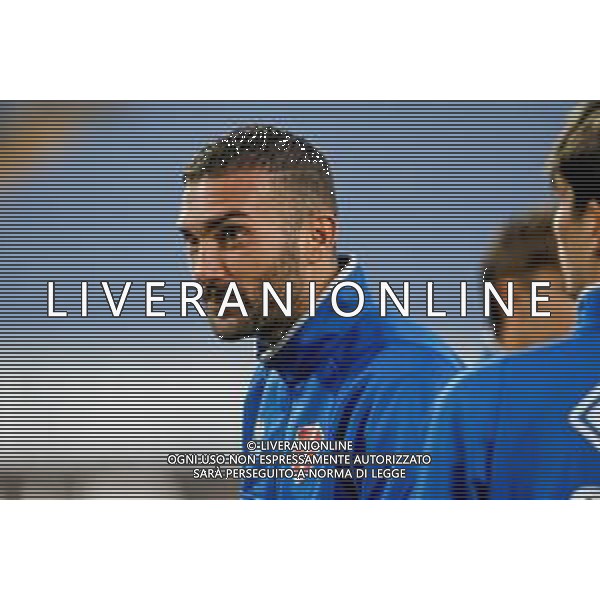 09-11-2025 NOVARA-CAMPIONATO DI CALCIO LEGA PRO NOVARA-LECCO NELLA FOTO Erik Lanini durante il riscaldamento FOTO ANDREA MARANGON-AG ALDO LIVERANI SAS