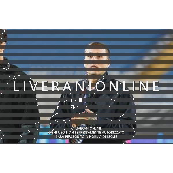 09-11-2025 NOVARA-CAMPIONATO DI CALCIO LEGA PRO NOVARA-LECCO NELLA FOTO Morosini infortunato in tribuna Novara fc FOTO ANDREA MARANGON-AG ALDO LIVERANI SAS