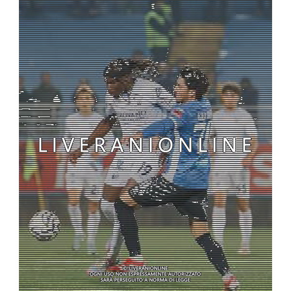 Ndongue contro Valdesi durante Novara Lecco -Novara e Lecco Campionato calcio Lega Pro Girone A 09.11. 2025 ©MARANGON ANDREA - AGENZIA ALDO LIVERANI SAS