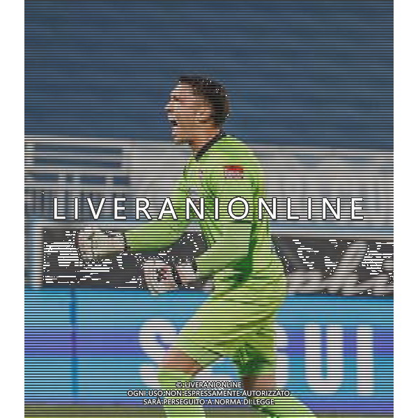 Elia Boseggia esulta a fine partita -Novara e Lecco Campionato calcio Lega Pro Girone A 09.11. 2025 ©MARANGON ANDREA - AGENZIA ALDO LIVERANI SAS