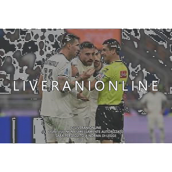 Inter vs Lazio nella foto proteste Lazio con l\'arbitro Gianluca Manganiello di Pinerolo (TO) Milano 09-11-2025 Stadio Giuseppe Meazza - San Siro Inter vs Lazio Campionato Serie A Enilive -11a giornata foto Roberto Garavaglia/Agenzia Aldo Liverani sas