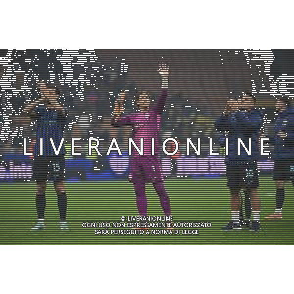 Inter vs Lazio nella foto esultanza finale Inter Milano 09-11-2025 Stadio Giuseppe Meazza - San Siro Inter vs Lazio Campionato Serie A Enilive -11a giornata foto Roberto Garavaglia/Agenzia Aldo Liverani sas