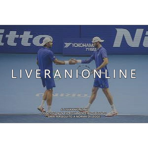 TVRCOR Tennis Nitto Atp Finals 2025 Inalpi Arena Torino 11-11-2025 Round Robin doppio Marcel Granollers e Horacio Zeballos vs Simone Bolelli e Andrea Vavassori nella foto Simone Bolelli e Andrea Vavassori FOTO ROBERTA CORRADIN-AG ALDO LIVERANI SAS