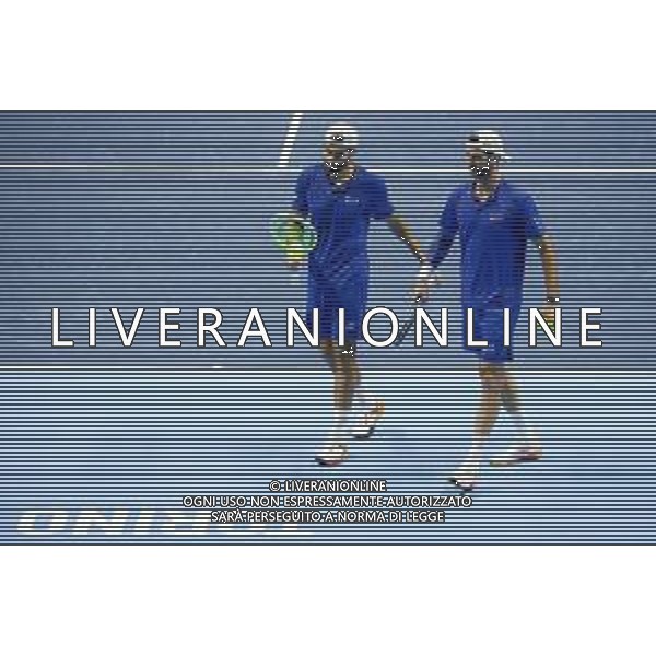 TVRCOR Tennis Nitto Atp Finals 2025 Inalpi Arena Torino 11-11-2025 Round Robin doppio Marcel Granollers e Horacio Zeballos vs Simone Bolelli e Andrea Vavassori nella foto Simone Bolelli e Andrea Vavassori FOTO ROBERTA CORRADIN-AG ALDO LIVERANI SAS