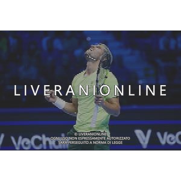 TVRCOR Tennis Nitto Atp Finals 2025 Inalpi Arena Torino 11-11-2025 Round Robin singolare Carlos Alcaraz vs Taylor Fritz nella foto esultanza Carlos Alcaraz (ESP) ©TVRCOR Corradin Roberta - AGENZIA ALDO LIVERANI SAS