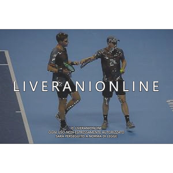 TVRCOR Tennis Nitto Atp Finals 2025 Inalpi Arena Torino 12-11-2025 Round Robin doppio Harri HELIOVAARA (FIN) e Henry PATTEN (GBR) vs Joe SALISBURY (GBR) e Neal SKUPSKI (GBR) nella foto Joe SALISBURY (GBR) and Neal SKUPSKI (GBR) FOTO ROBERTA CORRADIN-AG ALDO LIVERANI SAS