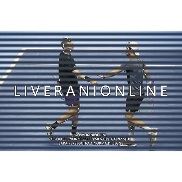 TVRCOR Tennis Nitto Atp Finals 2025 Inalpi Arena Torino 11-11-2025 Round Robin doppio Julian Cash (GBR) e Lloyd Glasspool (GBR) vs Tim Pütz (GER) e Kevin Krawietz (GER) FOTO ROBERTA CORRADIN-AG ALDO LIVERANI SAS