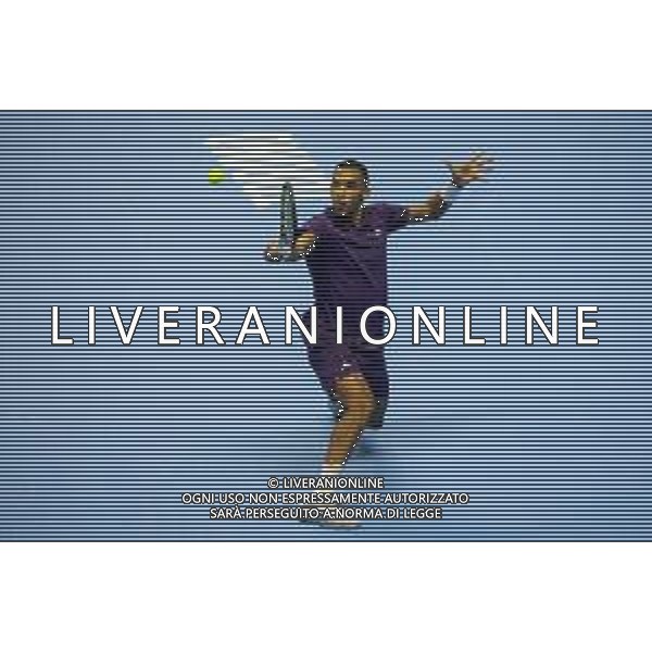 TVRCOR Tennis Nitto Atp Finals 2025 Inalpi Arena Torino 12-11-2025 Round Robin singolare Ben SHELTON (USA) vs Felix AUGER-ALIASSIME (CAN) nella foto Felix AUGER-ALIASSIME (CAN) ©TVRCOR Roberta Corradin - Agenzia Aldo Liverani Sas