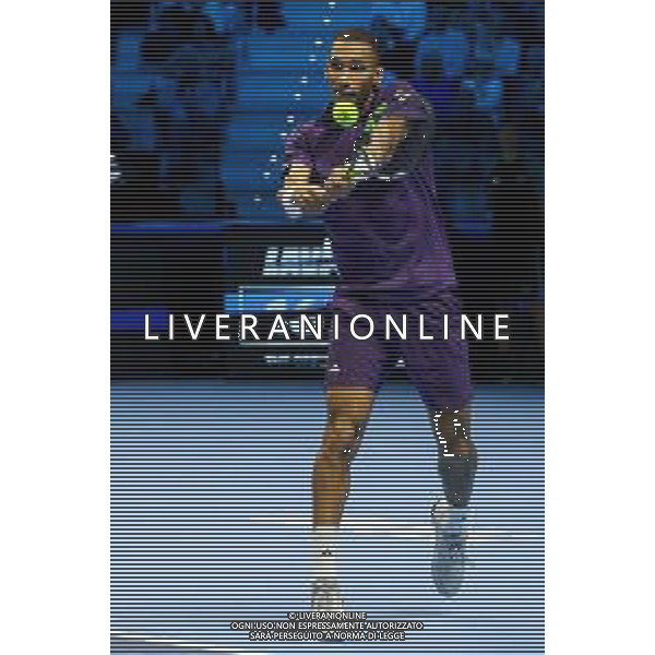 TVRCOR Tennis Nitto Atp Finals 2025 Inalpi Arena Torino 12-11-2025 Round Robin singolare Ben SHELTON (USA) vs Felix AUGER-ALIASSIME (CAN) nella foto Felix AUGER-ALIASSIME (CAN) ©TVRCOR Roberta Corradin - Agenzia Aldo Liverani Sas