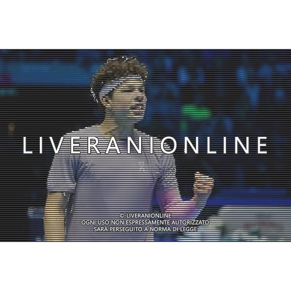 TVRCOR Tennis Nitto Atp Finals 2025 Inalpi Arena Torino 12-11-2025 Round Robin singolare Ben SHELTON (USA) vs Felix AUGER-ALIASSIME (CAN) nella foto Ben SHELTON (USA) ©TVRCOR Roberta Corradin - Agenzia Aldo Liverani Sas