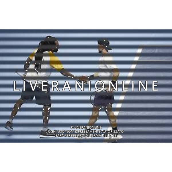 TVRCOR Tennis Nitto Atp Finals 2025 Inalpi Arena Torino 12-11-2025 Round Robin doppio Marcelo Arevalo (ESA) e Mate Pavic (CRO) vs Christian HARRISON (USA) e Evan KING (USA) nella foto HARRISON (USA) e Evan KING (USA) ©TVRCOR Corradin Roberta - Agenzia Aldo Liverani Sas