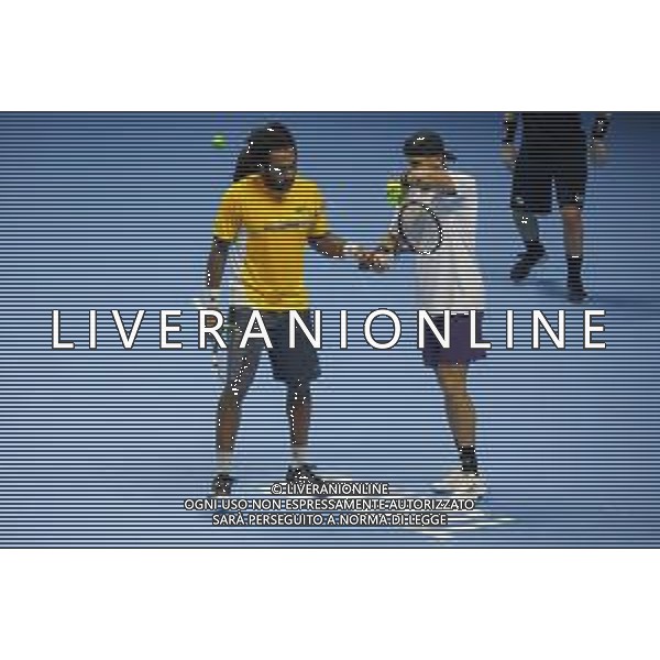 TVRCOR Tennis Nitto Atp Finals 2025 Inalpi Arena Torino 12-11-2025 Round Robin doppio Marcelo Arevalo (ESA) e Mate Pavic (CRO) vs Christian HARRISON (USA) e Evan KING (USA) nella foto HARRISON (USA) e Evan KING (USA) ©TVRCOR Corradin Roberta - Agenzia Aldo Liverani Sas