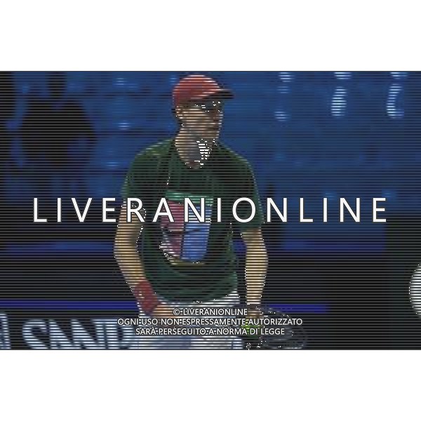 TVRCOR Tennis Nitto Atp Finals 2025 Inalpi Arena Torino 12-11-2025 allenamento Jannik Sinner (ITA) prima del match singolare nella foto Jannik Sinner (ITA) ©TVRCOR Corradin Roberta - Agenzia Aldo Liverani Sas