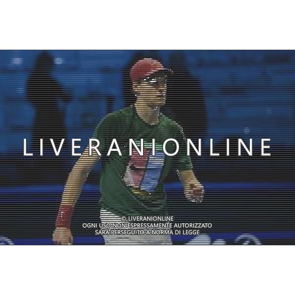 TVRCOR Tennis Nitto Atp Finals 2025 Inalpi Arena Torino 12-11-2025 allenamento Jannik Sinner (ITA) prima del match singolare nella foto Jannik Sinner (ITA) ©TVRCOR Corradin Roberta - Agenzia Aldo Liverani Sas