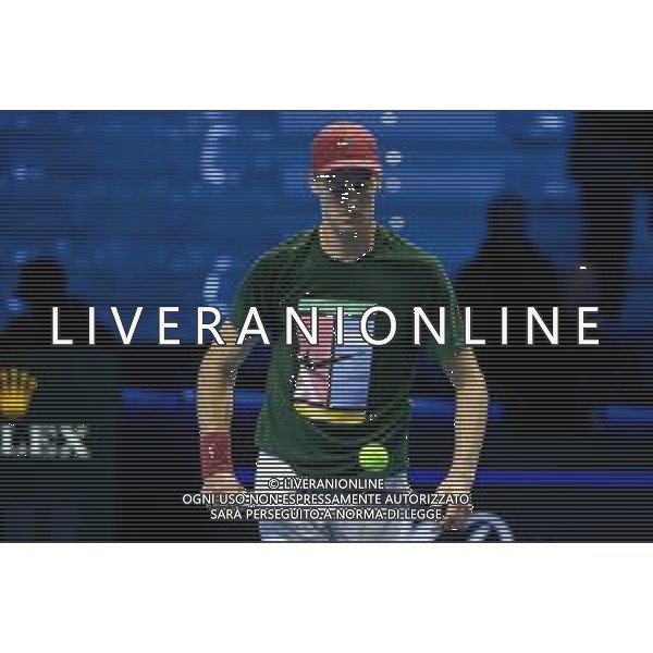 TVRCOR Tennis Nitto Atp Finals 2025 Inalpi Arena Torino 12-11-2025 allenamento Jannik Sinner (ITA) prima del match singolare nella foto Jannik Sinner (ITA) ©TVRCOR Corradin Roberta - Agenzia Aldo Liverani Sas