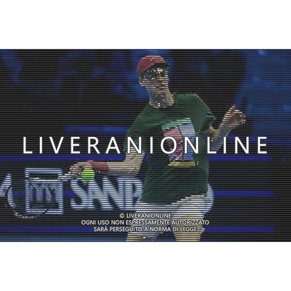 TVRCOR Tennis Nitto Atp Finals 2025 Inalpi Arena Torino 12-11-2025 allenamento Jannik Sinner (ITA) prima del match singolare nella foto Jannik Sinner (ITA) ©TVRCOR Corradin Roberta - Agenzia Aldo Liverani Sas