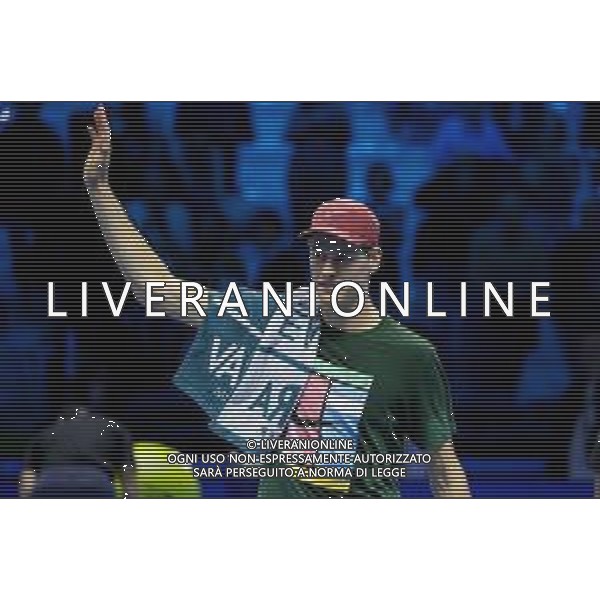 TVRCOR Tennis Nitto Atp Finals 2025 Inalpi Arena Torino 12-11-2025 allenamento Jannik Sinner (ITA) prima del match singolare nella foto Jannik Sinner (ITA) ©TVRCOR Corradin Roberta - Agenzia Aldo Liverani Sas