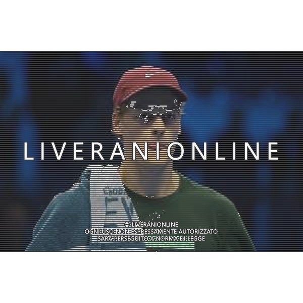 TVRCOR Tennis Nitto Atp Finals 2025 Inalpi Arena Torino 12-11-2025 allenamento Jannik Sinner (ITA) prima del match singolare nella foto Jannik Sinner (ITA) ©TVRCOR Corradin Roberta - Agenzia Aldo Liverani Sas