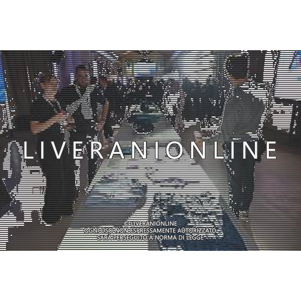 TVRG Divise volontari Milano Cortina 2026 nella foto le divise Milano 12-11-2025 Presentate le divise per i volontari che lavoreranno ai Giochi Olimpici invernali Milano Cortina 2026 foto Roberto Garavaglia/Agenzia Aldo Liverani sas