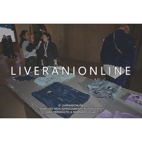 TVRG Divise volontari Milano Cortina 2026 nella foto le divise Milano 12-11-2025 Presentate le divise per i volontari che lavoreranno ai Giochi Olimpici invernali Milano Cortina 2026 foto Roberto Garavaglia/Agenzia Aldo Liverani sas