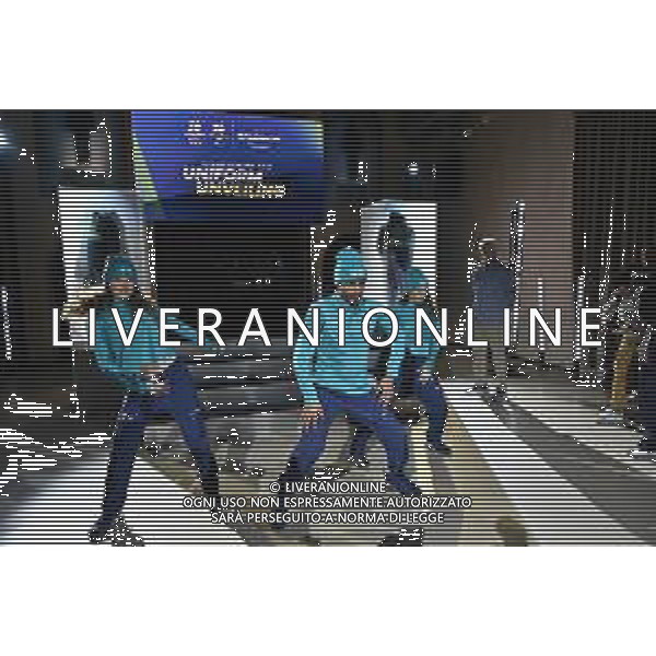 TVRG Divise volontari Milano Cortina 2026 nella foto le divise Milano 12-11-2025 Presentate le divise per i volontari che lavoreranno ai Giochi Olimpici invernali Milano Cortina 2026 foto Roberto Garavaglia/Agenzia Aldo Liverani sas