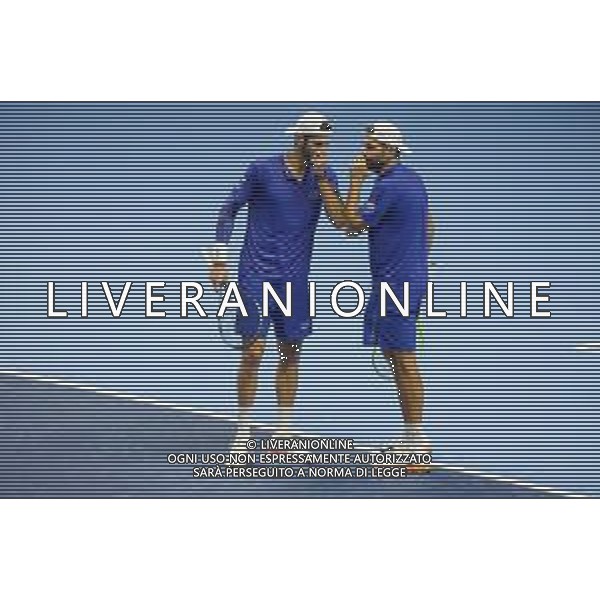 TVRCOR Tennis Nitto Atp Finals 2025 Inalpi Arena Torino 12-11-2025 Round Robin doppio nella foto coppia italiana Simone Bolelli e Andrea Vavassori ©TVRCOR Roberta Corradin - AGENZIA ALDO LIVERANI SAS