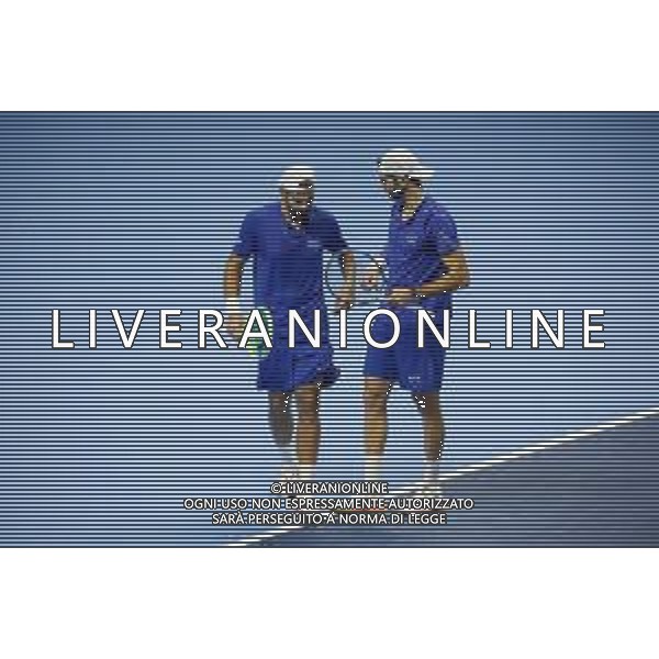 TVRCOR Tennis Nitto Atp Finals 2025 Inalpi Arena Torino 12-11-2025 Round Robin doppio nella foto coppia italiana Simone Bolelli e Andrea Vavassori ©TVRCOR Roberta Corradin - AGENZIA ALDO LIVERANI SAS