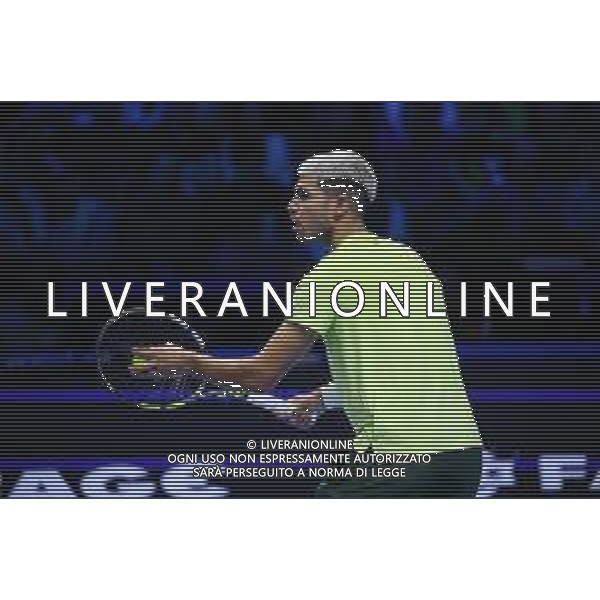 TVRCOR Tennis Nitto Atp Finals 2025 Inalpi Arena Torino 12-11-2025 Round Robin singolare Carlos Alcaraz (ESP) vs Taylor Fritz (USA) nella foto Carlos Alcaraz ©TVRCOR Roberta Corradin - AGENZIA ALDO LIVERANI SAS