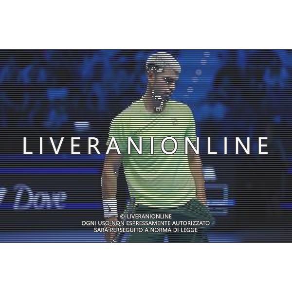 TVRCOR Tennis Nitto Atp Finals 2025 Inalpi Arena Torino 12-11-2025 Round Robin singolare Carlos Alcaraz (ESP) vs Taylor Fritz (USA) nella foto Carlos Alcaraz ©TVRCOR Roberta Corradin - AGENZIA ALDO LIVERANI SAS