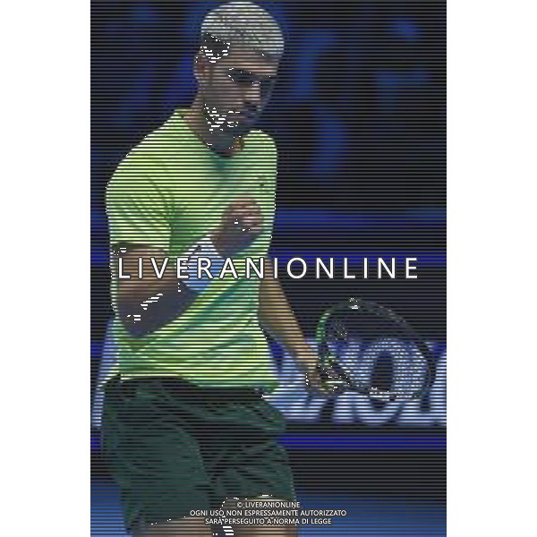 TVRCOR Tennis Nitto Atp Finals 2025 Inalpi Arena Torino 12-11-2025 Round Robin singolare Carlos Alcaraz (ESP) vs Taylor Fritz (USA) nella foto Carlos Alcaraz ©TVRCOR Roberta Corradin - AGENZIA ALDO LIVERANI SAS