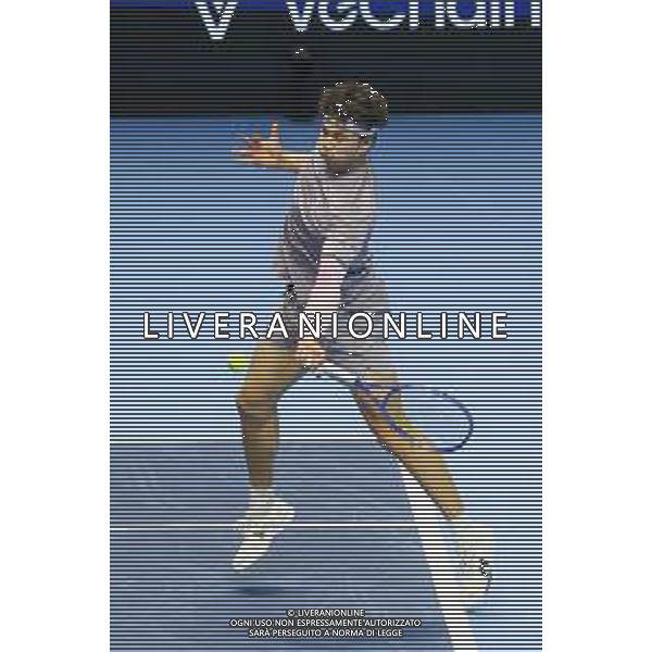 TVRCOR Tennis Nitto Atp Finals 2025 Inalpi Arena Torino 12-11-2025 Round Robin singolare Ben Shelton (USA) vs Félix Auger-Aliassime (CAN) nella foto Ben Shelton (USA) ©TVRCOR Roberta Corradin - AGENZIA ALDO LIVERANI SAS