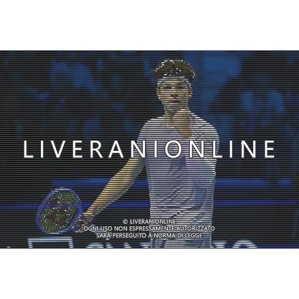 TVRCOR Tennis Nitto Atp Finals 2025 Inalpi Arena Torino 12-11-2025 Round Robin singolare Ben Shelton (USA) vs Félix Auger-Aliassime (CAN) nella foto Ben Shelton (USA) ©TVRCOR Roberta Corradin - AGENZIA ALDO LIVERANI SAS