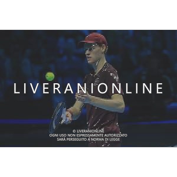 TVRCOR Tennis Nitto Atp Finals 2025 Inalpi Arena Torino 12-11-2025 Round Robin singolare Jannik Sinner (ITA) vs Alexander Zverev (GER) nella foto Jannik Sinner (ITA) ©TVRCOR Roberta Corradin - AGENZIA ALDO LIVERANI SAS