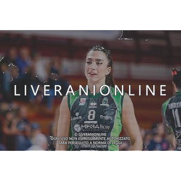Serie A1 Tigota’ Igor Novara - Megabox Vallefoglia. Novara - 12 Novembre 2025. Nella foto Sonia Candi durante il riscaldamento FOTO ANDREA MARANGON - AG ALDO LIVERANI SAS - Campionato Volley Femminile