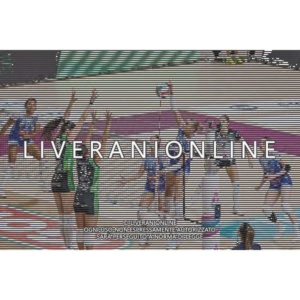 Serie A1 Tigota’ Igor Novara - Megabox Vallefoglia. Novara - 12 Novembre 2025. Nella foto Lina Alsmeier in schiacciata FOTO ANDREA MARANGON - AG ALDO LIVERANI SAS - Campionato Volley Femminile
