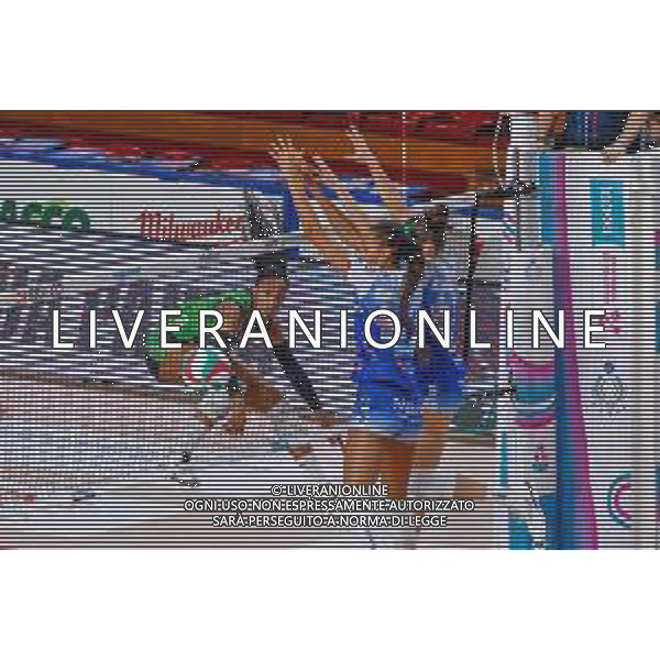 Serie A1 Tigota’ Igor Novara - Megabox Vallefoglia. Novara - 12 Novembre 2025. Nella foto attacco Loveth Oghosasere Omoruyi FOTO ANDREA MARANGON - AG ALDO LIVERANI SAS - Campionato Volley Femminile