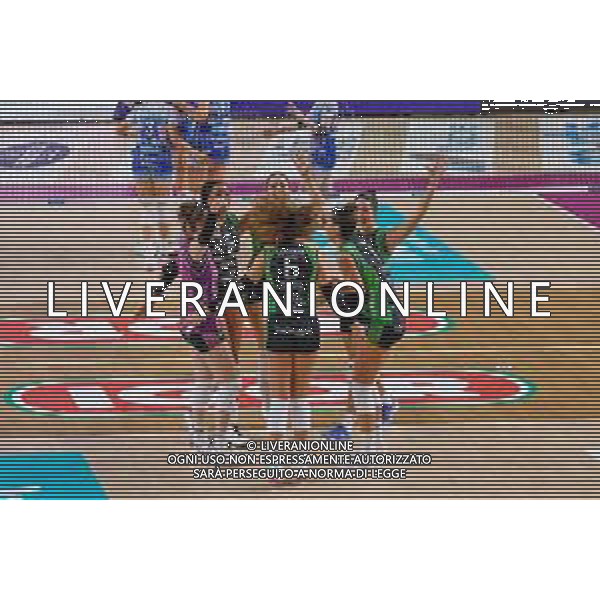 Serie A1 Tigota’ Igor Novara - Megabox Vallefoglia. Novara - 12 Novembre 2025. Nella foto esultanza Megabox Vallefoglia - FOTO ANDREA MARANGON - AG ALDO LIVERANI SAS - Campionato Volley Femminile