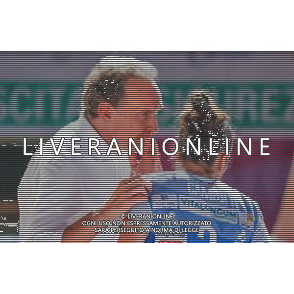 Serie A1 Tigota’ Igor Novara - Megabox Vallefoglia. Novara - 12 Novembre 2025. Nella foto Carlotta Cambi e Lorenzo Bernardi coach Igor Novara - FOTO ANDREA MARANGON - AG ALDO LIVERANI SAS - Campionato Volley Femminile