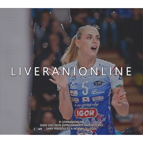 Serie A1 Tigota’ Igor Novara - Megabox Vallefoglia. Novara - 12 Novembre 2025. Nella foto Federica Squarcini durante la gara FOTO ANDREA MARANGON - AG ALDO LIVERANI SAS - Campionato Volley Femminile
