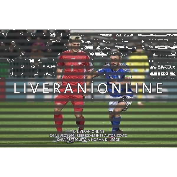 TVRG Moldova vs Italia nella foto Ion Nicolaescu (Moldova) e Bryan Cristante (Italia) Chisinau (MOL) 13-11-2025 Stadio Zimbru Moldova vs Italia Qualificazioni Mondiali 2026 Gruppo I - 9a giornata foto Roberto Garavaglia/Agenzia Aldo Liverani sas